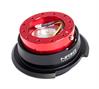 Generation 2.8 Quick Release Steering Wheel Hub Red Body & Diamond Cut Black Ring - image 1