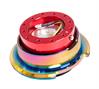 Generation 2.8 Quick Release Steering Wheel Hub Red Body & Diamond Cut Neo-Chrome Ring - image 1
