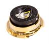 Generation 2.8 Quick Release Steering Wheel Hub Black Body & Diamond Cut Gold Ring - image 1