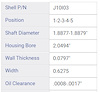 BC1017.25 Main Bearing Set for 2012-2023 Kia, Hyundai 1.6L [0.25 mm Undersize] - image 1