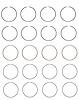 C38854-040 Piston Ring Set for 1988-1989 Eagle 2.5L [+0.040 in. Oversize] - image 1