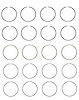 C80614-STD Piston Ring Set for 1983-1994 Plymouth, Mitsubishi 1.8L [Standard Size] - image 1