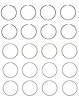 C81114-STD Piston Ring Set for 1983-1991 Chevrolet, Toyota 1.6L [Standard Size] - image 1