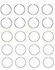C81334-.50 Piston Ring Set for 1988-1993 Geo, Toyota 1.6L [0.50 mm Undersize] - image 1