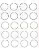 C82714-STD Piston Ring Set for 1986-1989 Honda 2.0L [Standard Size] - image 1