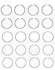 C83334-STD Piston Ring Set for 1990-2005 Kia, Ford, Mercury, Mazda 1.8L [Standard Size] - image 1