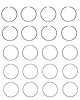 C84014-100 Piston Ring Set for 1981-1985 Isuzu, Chevrolet 1.8L [+0.100 in. Oversize] - image 1