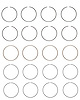C84114-STD Piston Ring Set for 1983-1986 Toyota 2.0L [Standard Size] - image 1