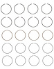 C85004-STD Piston Ring Set for 1990-1997 Isuzu, Acura, Honda 2.2L [Standard Size] - image 1