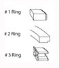 C85534-.50 Piston Ring Set for 1983-1986 Dodge 2.0L [0.50 mm Undersize] - image 2