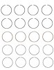C86014-100 Piston Ring Set for 1988-2002 Kia, Ford, Mazda 2.0L, 2.2L [+0.100 in. Oversize]