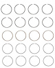 C86154-.50 Piston Ring Set for 1987-1997 Toyota 2.0L [0.50 mm Undersize] - image 1