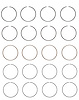 C87504-.75 Piston Ring Set for 1981-1995 Chrysler, Dodge 2.2L, 2.5L [0.75 mm Undersize] - image 1