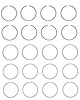 C91114-STD Piston Ring Set for 1983-1988 Chrysler, Dodge 2.6L [Standard Size]