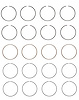 C92614-100 Piston Ring Set for 1988-1997 Isuzu, Honda 2.6L [+0.100 in. Oversize]