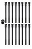 HB164 Head Bolt Set for 1998-2004 Isuzu, Acura, Honda 3.2L, 3.5L - image 2