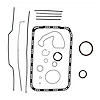 HO2.7CS-A Engine Gasket Set for 1986-1997 Acura, Honda 2.5L, 2.7L - image 1