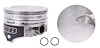 KB137(8)030 Hypereutectic Flat Top Piston for Ford, 460 ci [+0.030 in. Oversize] - image 1