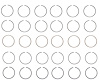 M34056-030 Piston Ring Set for 1960-1987 Chrysler, Dodge 2.8L, 3.2L, 3.7L [+0.030 in. Oversize]