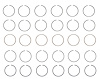M36856-030 Piston Ring Set for 1963-1983 Ford, Mercury 3.3L, 4.1L [+0.030 in. Oversize] - image 1