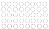 M37468-060 Piston Ring Set for GM/Chevrolet, 265 ci, 305 ci [+0.060 in. Oversize] - image 1