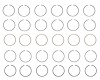 M40056-STD Piston Ring Set for 1985-1995 Chevrolet 4.3L [Standard Size]