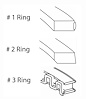 M40058-STD Piston Ring Set for 1957-1993 Chrysler, Dodge, Chevrolet 4.9L, 5.3L, 5.7L, 5.9L [Standard Size]
