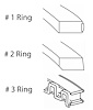M41258-STD Piston Ring Set for 1958-1980 Chevrolet 5.7L, 6.6L [Standard Size] - image 1