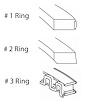M42558-STD Piston Ring Set for 1959-1990 Chrysler, Dodge, Chevrolet 6.3L, 7.0L, 7.4L [Standard Size] - image 1