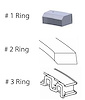 M43658-STD Piston Ring Set for 1968-1993 Ford, Lincoln, Mercury 7.0L, 7.5L [Standard Size] - image 1