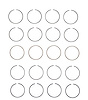 M81104-STD Piston Ring Set for 1998-2001 Kia 1.8L [Standard Size] - image 1