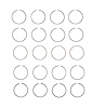 M89134-STD Piston Ring Set for 1987-2002 Chevrolet 2.0L, 2.2L [Standard Size] - image 1
