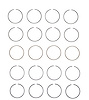M92134-100 Piston Ring Set for 1987-1995 Buick, Chevrolet, Oldsmobile 2.3L [+0.100 in. Oversize] - image 1
