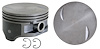 P3077(8)030 Coated Flat Top Piston for 2001-2007 Chevrolet 8.1L [+0.030 in. Oversize] - image 1