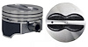 P5016(8)STD Coated Hypereutectic Flat Top Piston for 1967-1990 Chevrolet 5.7L [Standard Size] - image 1