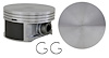 P5081(8)STD Flat Top Piston for 2004 Cadillac 5.7L [Standard Size] - image 1
