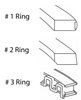 R34056-020 Piston Ring Set for 1960-1987 Chrysler, Dodge 2.8L, 3.2L, 3.7L [+0.020 in. Oversize] - image 2