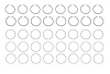 R37458-040 Piston Ring Set for 1976-1995 Chevrolet 3.8L, 4.3L, 5.0L [+0.040 in. Oversize] - image 1