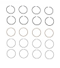 R38854-060 Piston Ring Set for 1962-1989 Eagle, Chevrolet 2.5L [+0.060 in. Oversize] - image 1