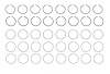 R40058-040 Piston Ring Set for 1957-1993 Chrysler, Dodge, Chevrolet 4.9L, 5.3L, 5.7L, 5.9L [+0.040 in. Oversize]