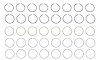 R40638-040 Piston Ring Set for 1959-1966 Pontiac 6.4L [+0.040 in. Oversize] - image 1