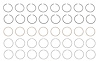 R40958-060 Piston Ring Set for 1965-1969 Chevrolet 6.5L [+0.060 in. Oversize] - image 1