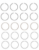 R82134-STD Piston Ring Set for 1987-1996 Ford, Mercury 1.9L [Standard Size] - image 1