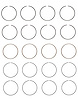 R89134-.75 Piston Ring Set for 1988-2003 Chevrolet 2.0L, 2.2L [0.75 mm Undersize] - image 1