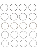 R89354-.75 Piston Ring Set for 1983-1988 Ford 2.0L [0.75 mm Undersize] - image 1