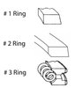 R96826-STD Piston Ring Set for 1982-1987 Ford, Lincoln, Mercury 3.8L [Standard Size] - image 2