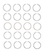 S75124-STD Piston Ring Set for 2001-2012 Toyota, Scion 1.5L [Standard Size] - image 1