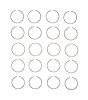S75314-STD Piston Ring Set for 1990-2000 Honda 1.5L, 1.6L [Standard Size] - image 1