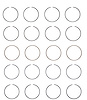 S81124-.50 Piston Ring Set for 2006-2015 Honda 1.8L [0.50 mm Undersize] - image 1