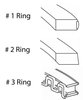 S82416-.75 Piston Ring Set for 1995-2002 Ford, Mercury 2.5L [0.75 mm Undersize] - image 2
